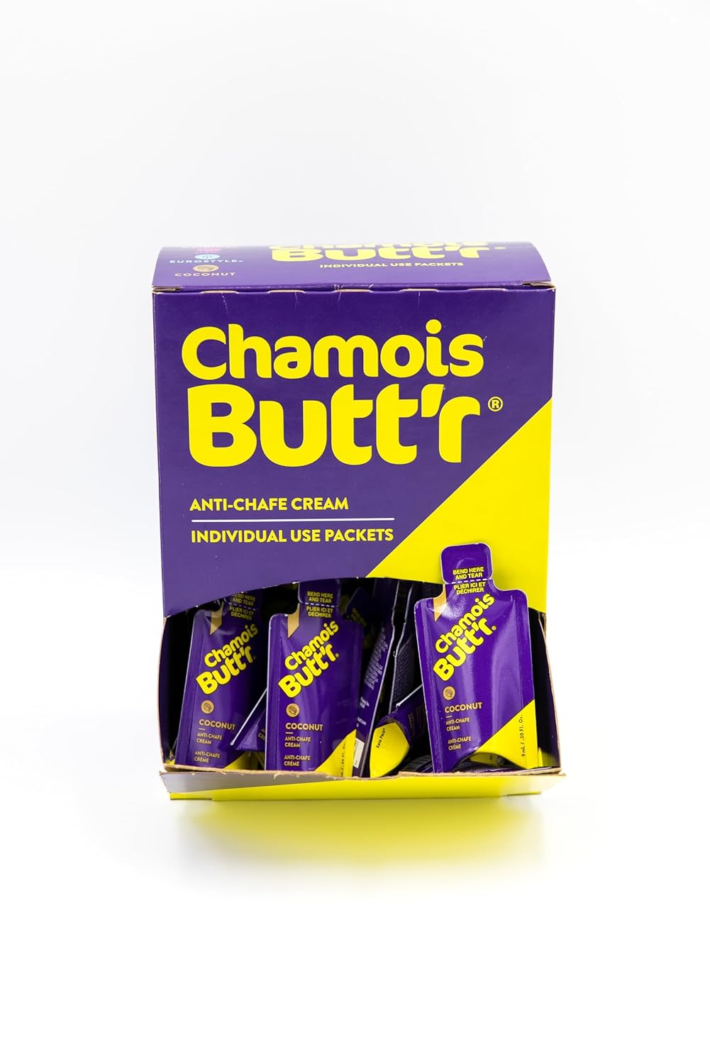 Chamois Butt'r Coconut Anti-Chafe Cream, 75 Count of 9mL packets