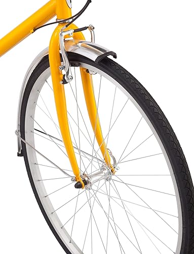 Miniatura 7 de Schwinn Wayfarer Bicicleta híbrida para adultos, estilo retro, opción de cuadro de paso o paso a través, transmisión de 7 velocidades, estante