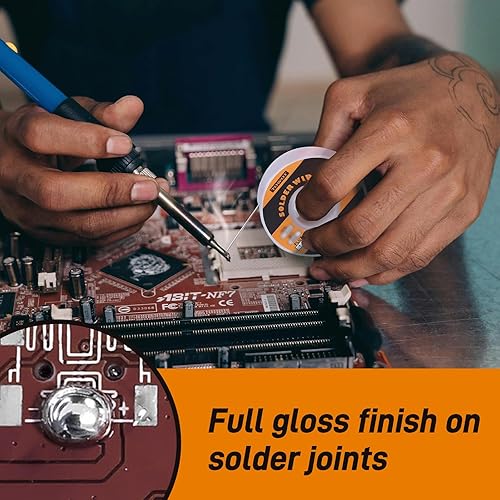 Miniatura 4 de TOWOT 63-37 Alambre de soldadura de base de colofonia de plomo de estaño de alta pureza para soldadura eléctrica, contenido 1,8% Flujo de soldadura