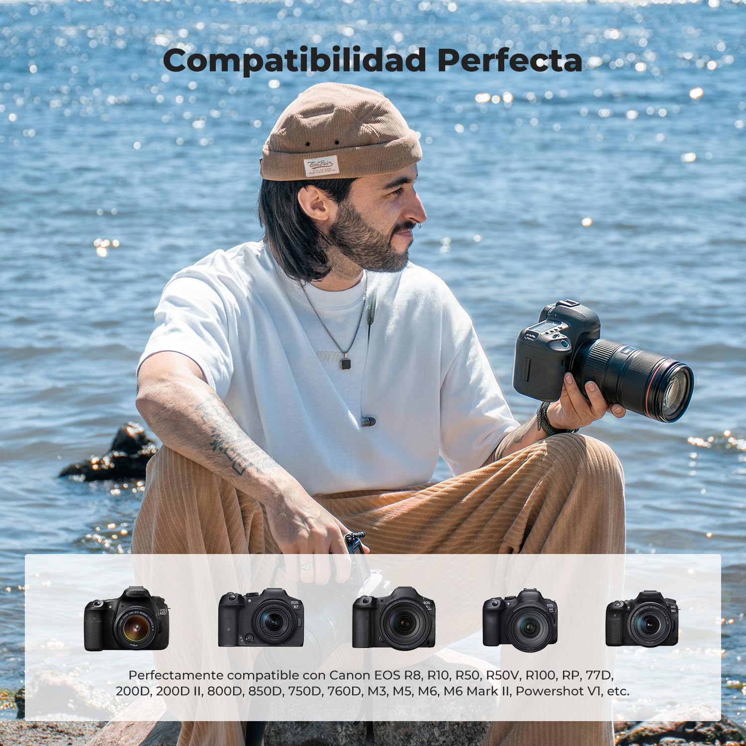 K&F CONCEPT LP-E17 Batería 1040mAh con Conector USB-C 2 Baterías Compatible con Canon EOS R50 R8 RP R10 R100,M6 II M5 M3 77D T6i 750D T6s 760D T7i 800D T8i 850D