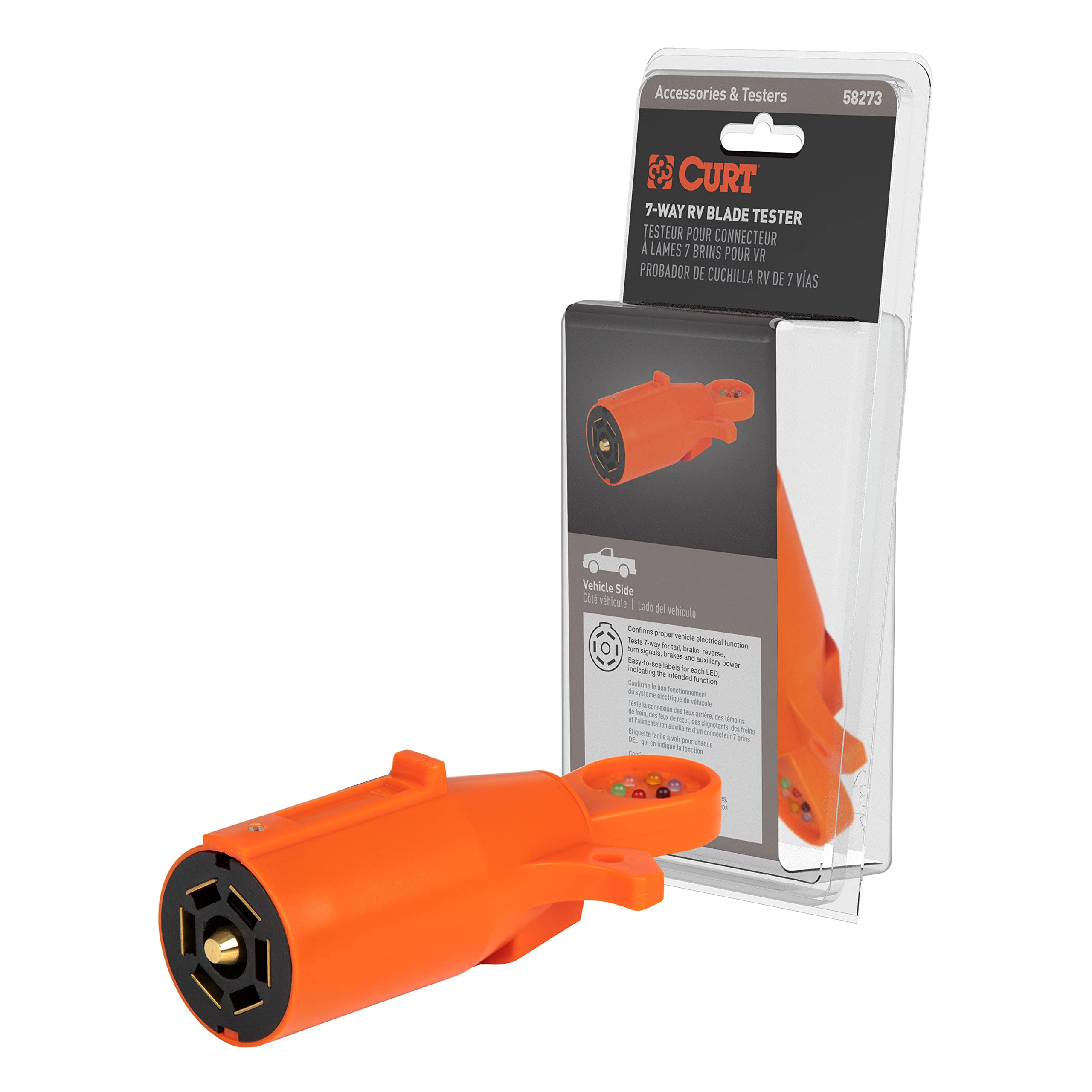Amazon.com: CURT 58273 7-Pin RV Blade Trailer Wiring Towing