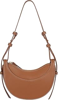 Juoxeepy Faux Leather Saddle Bag for Women Shoulder Bag Crescent Purse Trendy Crossbody Purse Hobo Handbag