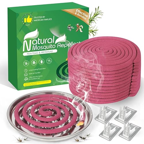 Extra Strong Mosquito Repellent Coils, 24 Pack Large Outdoor Coils