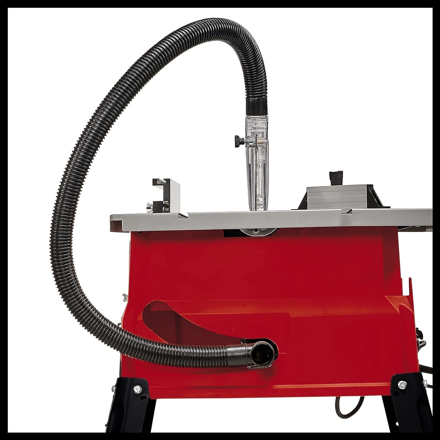Sega circolare da banco TC-TS 2025/3 di Einhell (max. 2.000 watt, guida angolare, guida parallela, collegamento di aspirazione sulla scocca e protezione lama, lama in metallo duro inclusa)