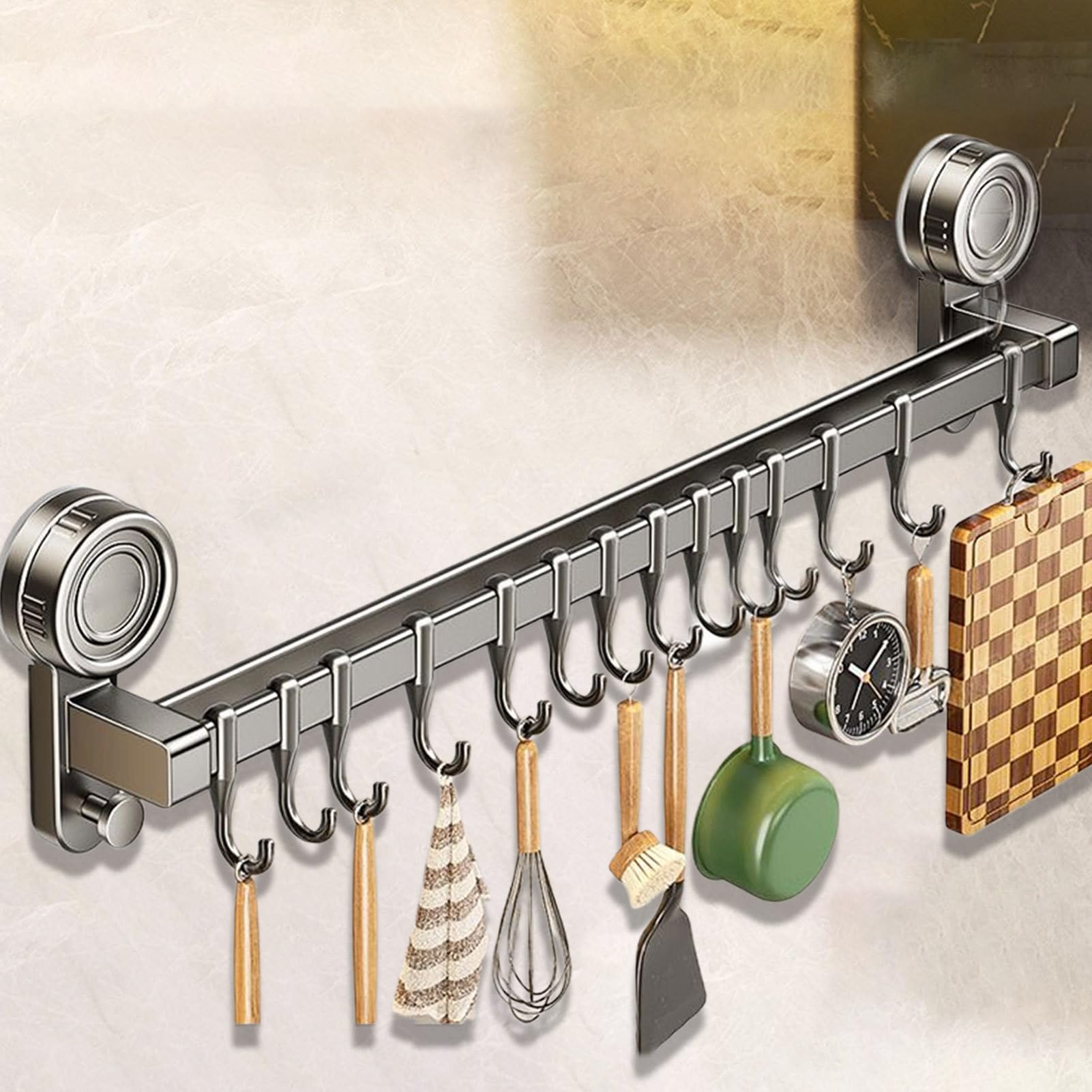 Gancho De Toalla Con Ganchos De Almacenaje Impermeables Con Succión, | Toallero Con Apto Para Baño, Cocina, Hogar, Exterior, Aseo Y Encimera
