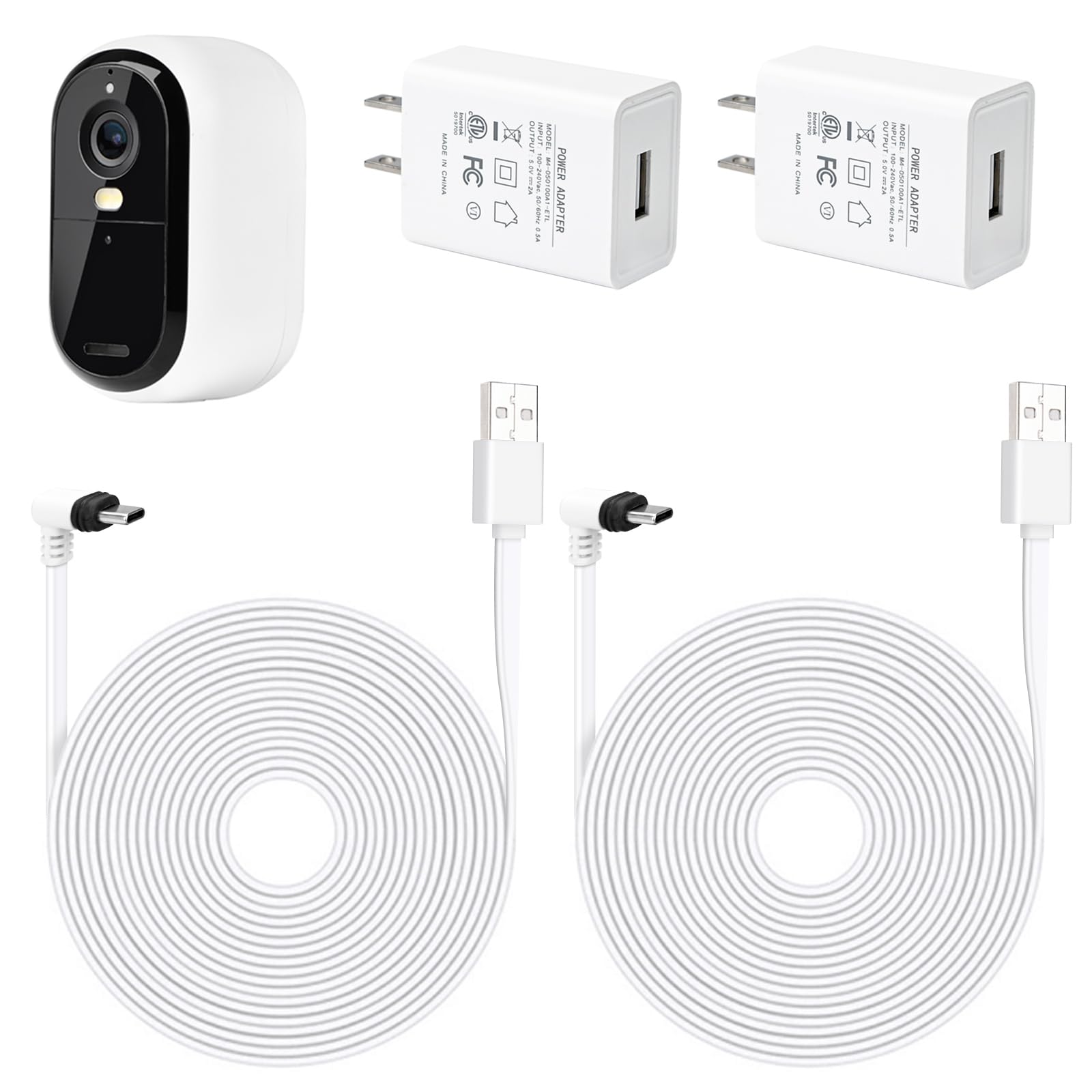 Amazon.com: ALERTCAM 2Pack 9m/30ft Charging Cable for Arlo
