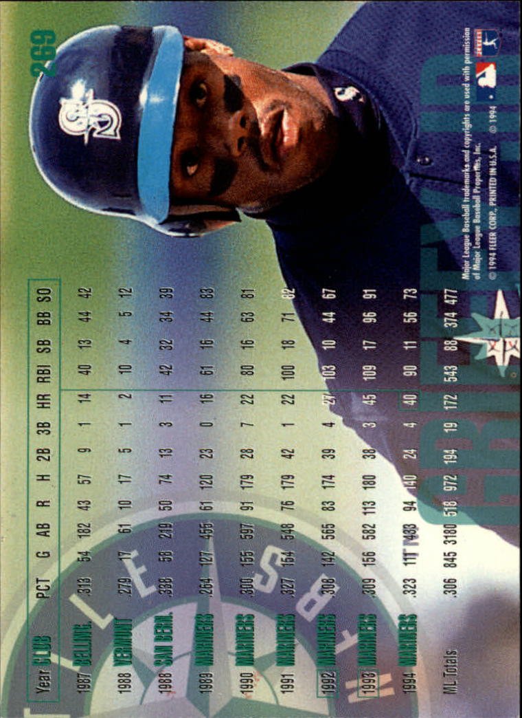 Amazon.com: 1995 Fleer Baseball Card #269 Ken Griffey Jr