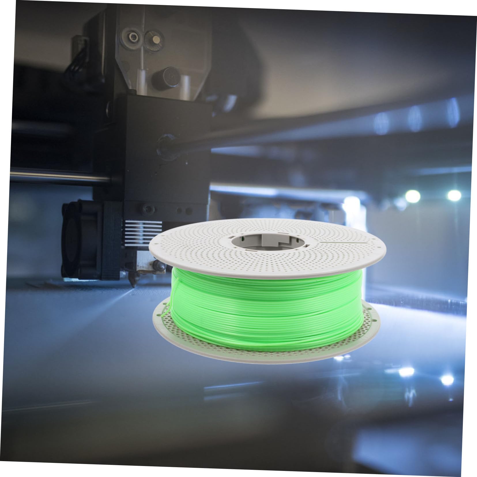 Cabilock Miękki Żarnik Do Drukarki 3d Zielony Świecący Żarnik Świecący W Ciemności Filament Do Drukarki Do Innowacyjnych Akcesoriów Do Drukowania 3d