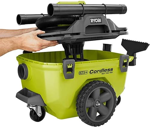 Miniatura 3 de RYOBI Kit de aspiradora inalámbrica ONE+ de iones de litio de 18 voltios de 6 galones con (1) batería de 9.0 Ah y (1) cargador de 18 voltios