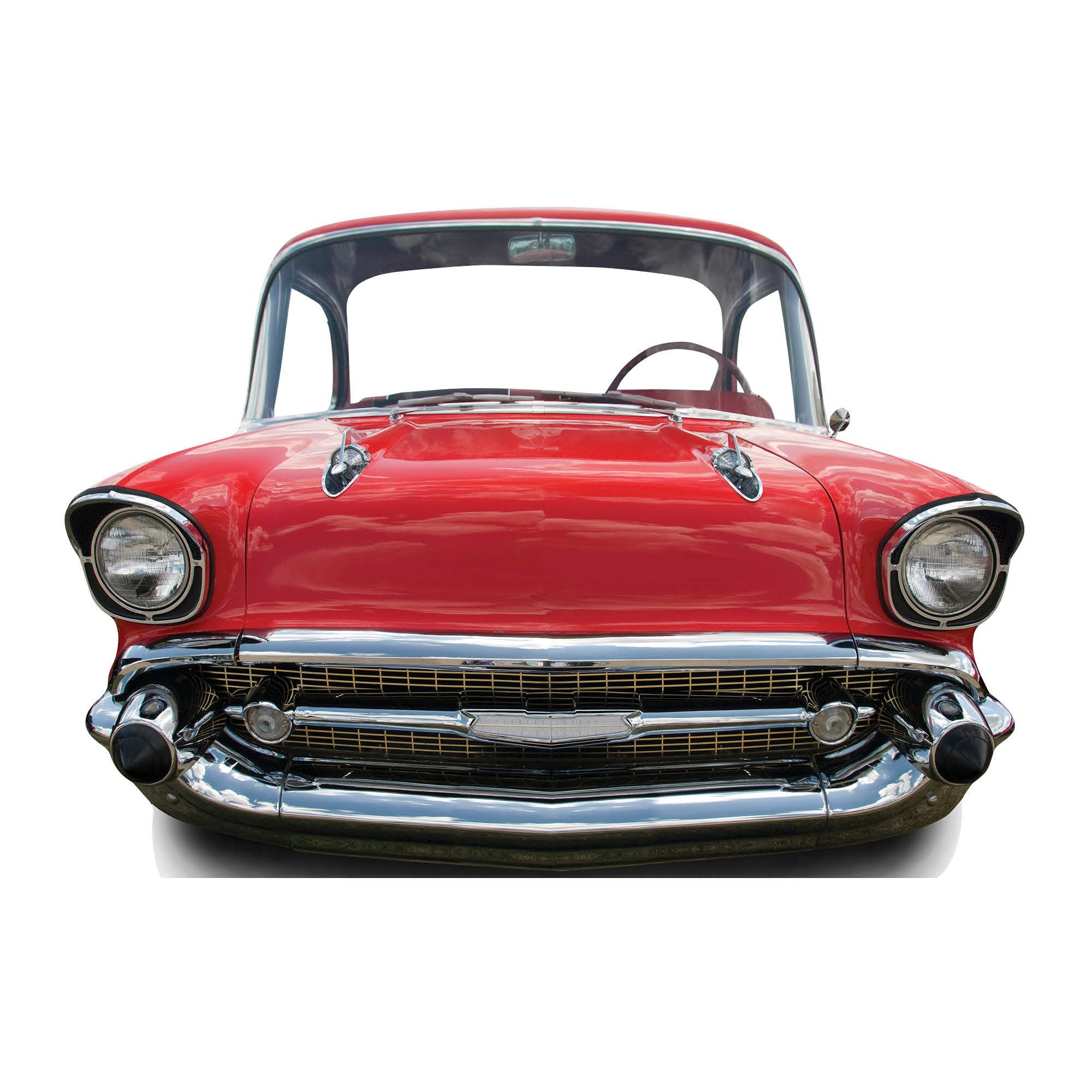 Star Cutouts Small Red Car Stand-In Cardboard Cutout – Racing Theme Kids Party Decoration, Interactive Photo Prop & Event Fun