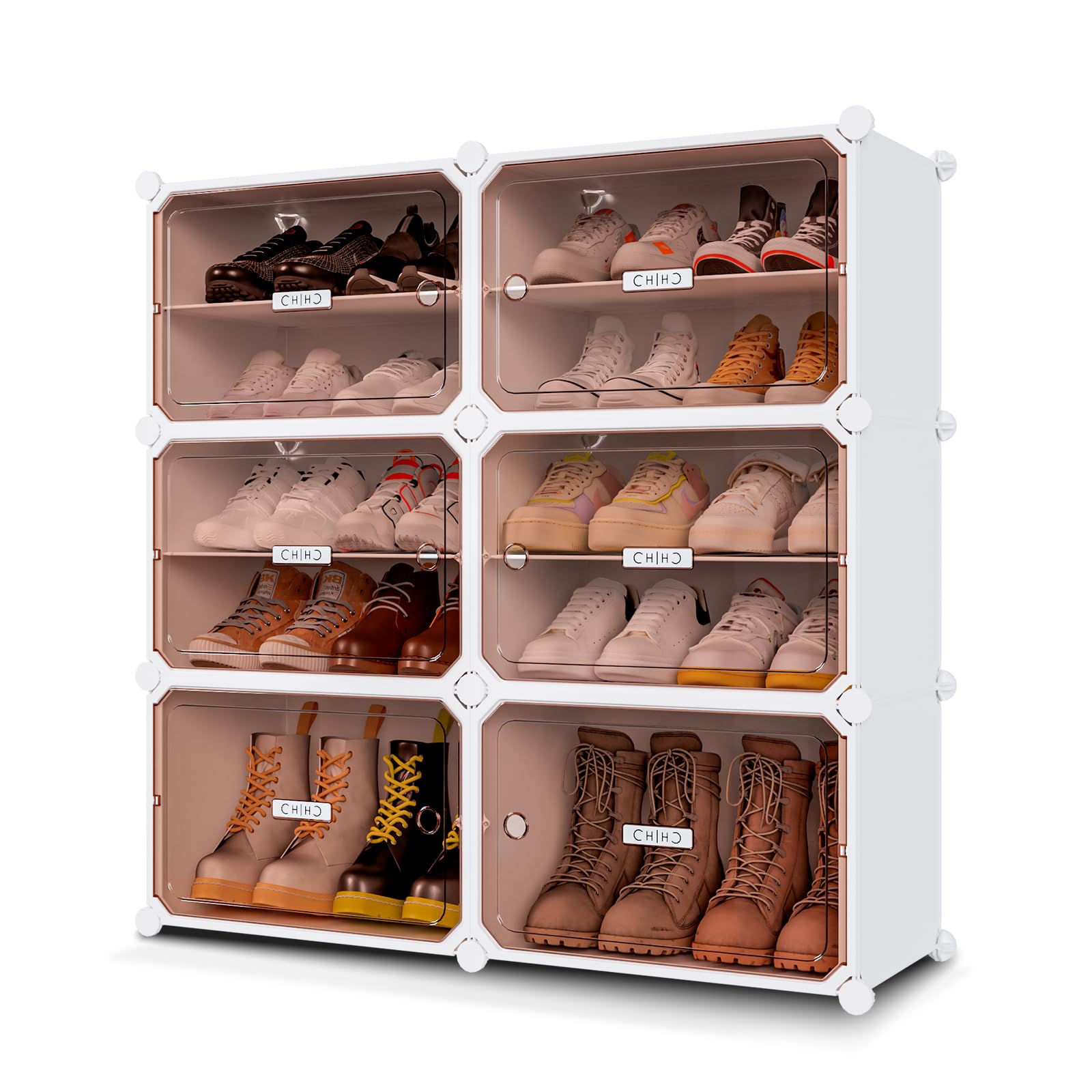 Amazon.com: MAGINELS 6-Tier Shoe Rack,Expandable Multi-Functional