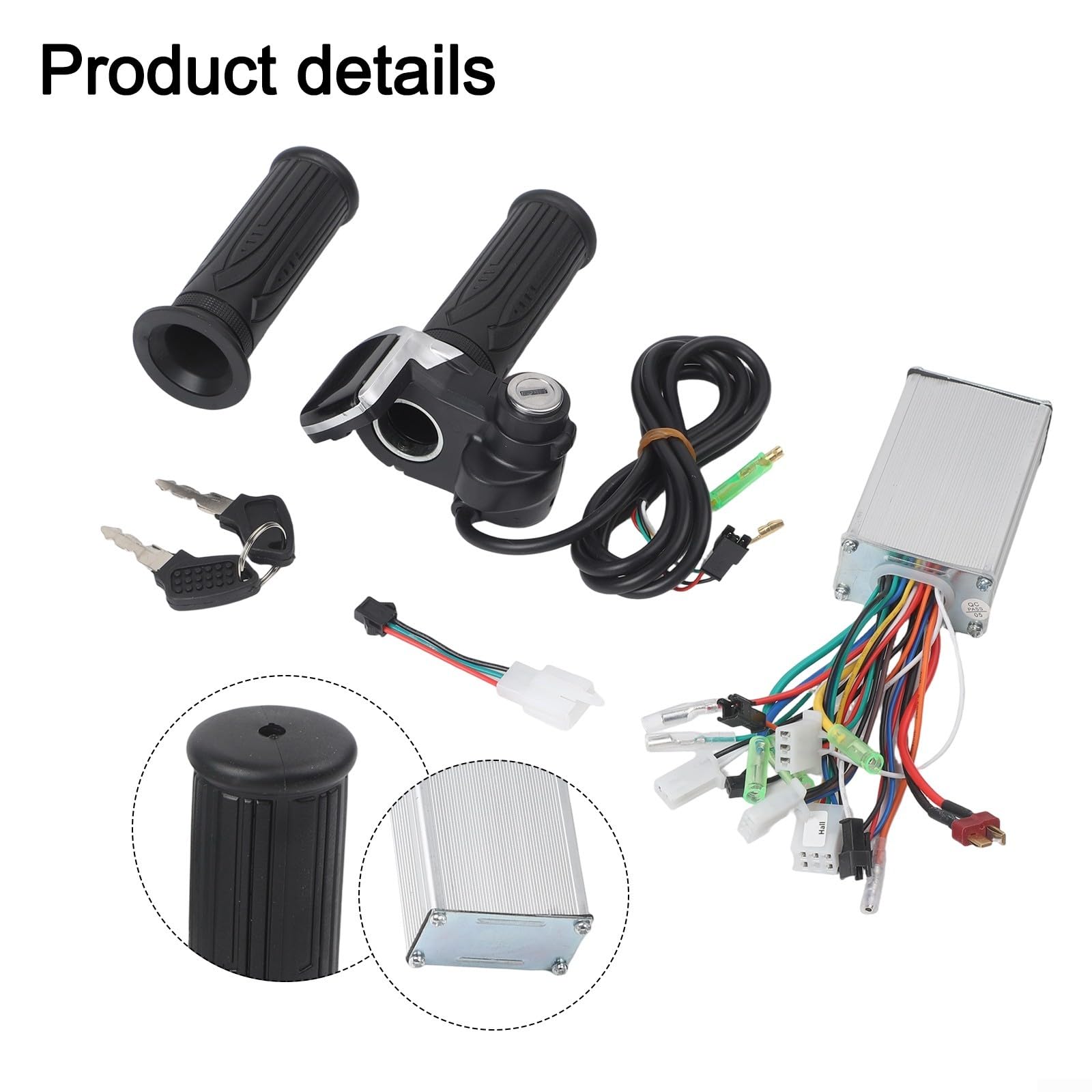 E-Bike Brushless Motor Controller Con Display LCD Manubrio Dell'acceleratore Per Bicicletta Elettrica 24V 36V 48V 250W Batteria Al Litio Protezione di Tensione In Lega di Alluminio