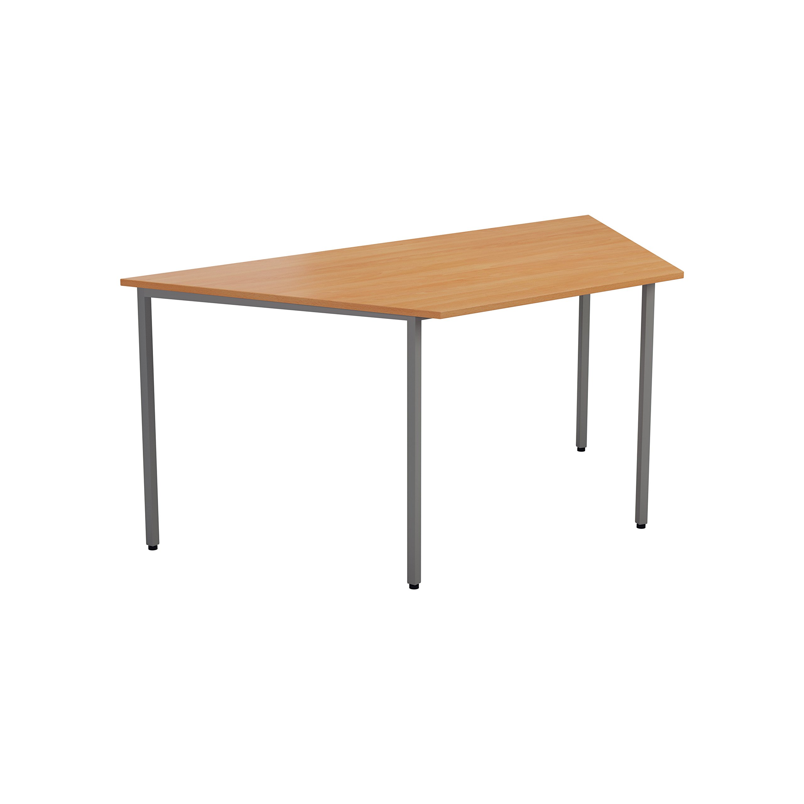 Office Hippo Office Table, Sturdy & Robust Computer Table, Stylish Work Table For Home Office, Ideal Desk Table For Any Work Space, Height Adjustable Feet, 5 Year Guarantee, Beech, 160 x 80 x 73 cm