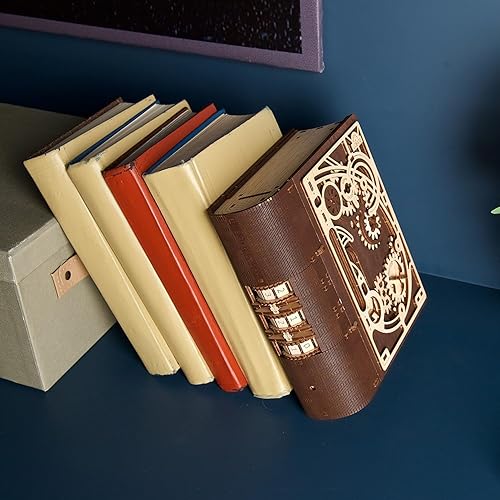 Miniatura 6 de UGEARS Book of Secrets 3D Wooden Puzzles for Adults - Mechanical 3D Puzzle Model Kit - Brain Teaser Puzzles for Adults, DIY Adult Craft Model