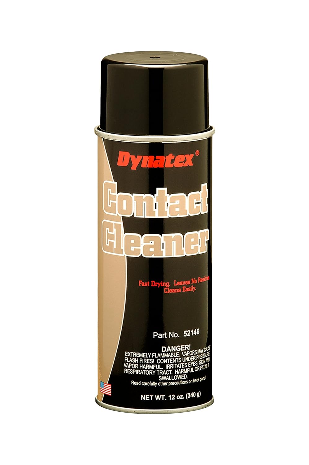 Dynatex 52146 Contact Cleaner, 16oz Aerosol Can, Clear