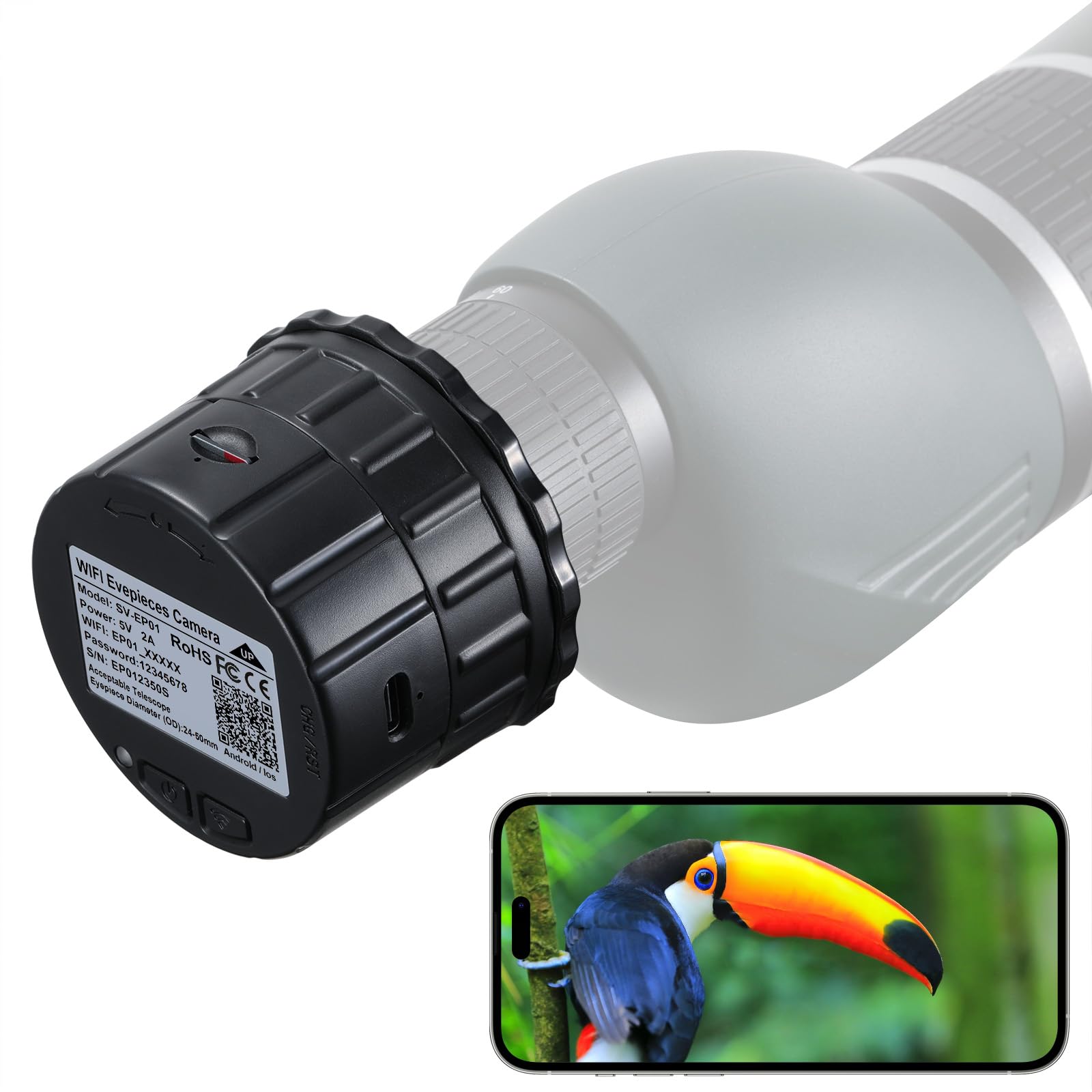 Amazon.com : Wireless WiFi Electronic Eyepiece Telescope