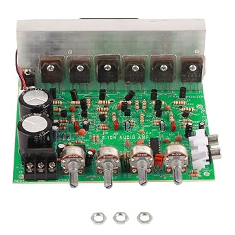 2.1 Channel Amplifier Board, Power Amplifier Board 300W High Power 2.1 Channel Subwoofer Volume Potentiometer, Electronic Component Audio Amplifiers