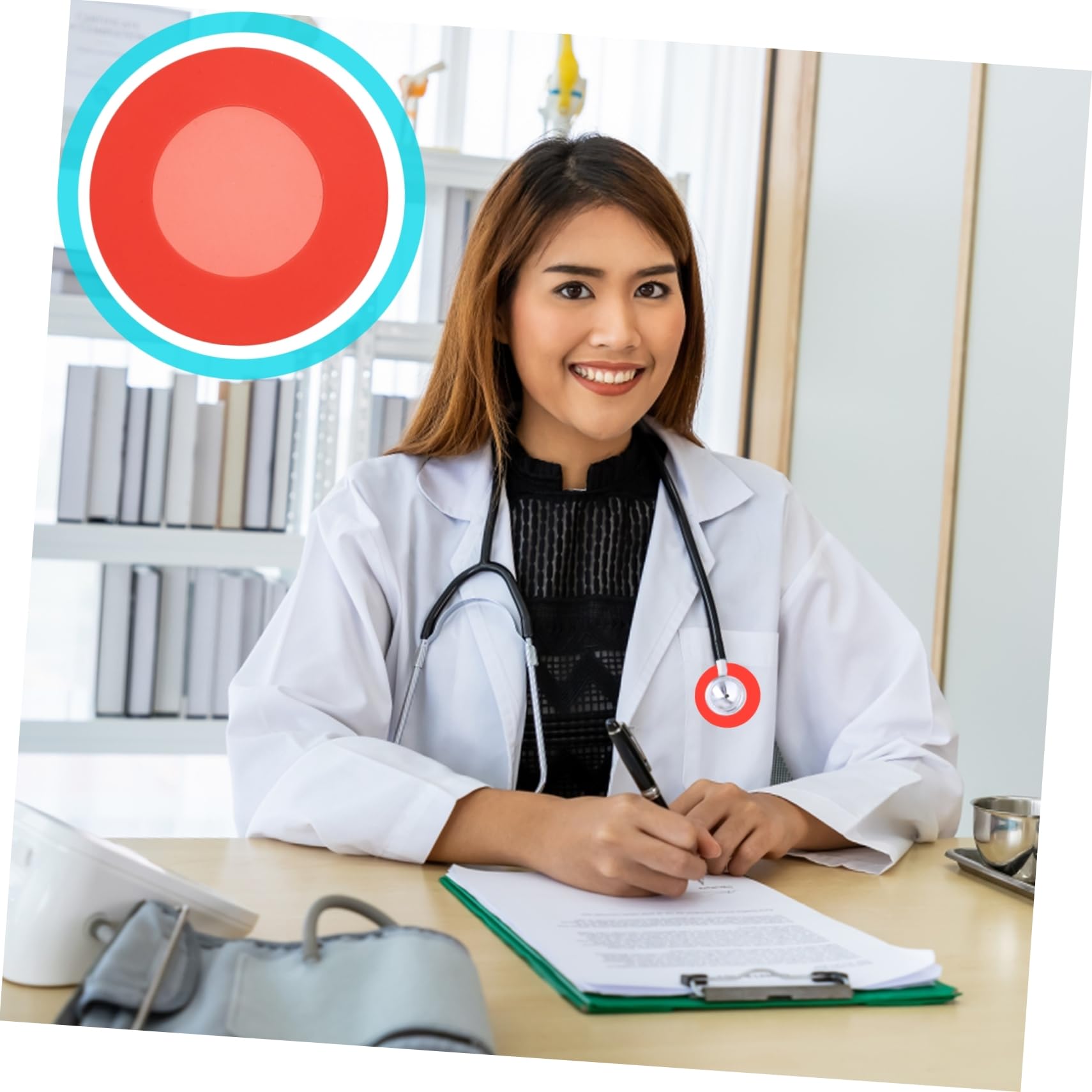 VILLFUL 3sets Non- Non- Non-Medical Stethoscope Accessories Red Non- Non- Non-Medical Stethoscope Case Head Cover 10pcs*3