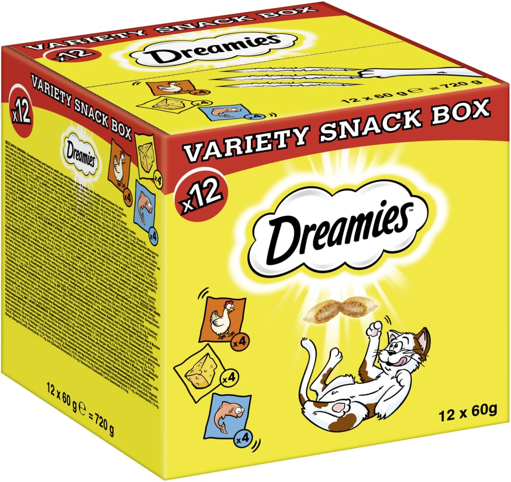 DREAMIES Multipack Variety Snack Box 3 rodzaje (6, kurczak, ser, ryba)