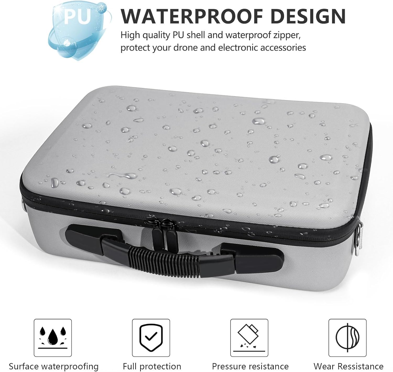 FPVtosky Sac pour DJI Mini 4 Pro, Étui de Voyage Portable, Sac de Transport Compact avec Sangle pour DJI Mini4 Pro Fly More Combo - Drone Valise Mini 4Pro RC 2 Rangement Accessoires
