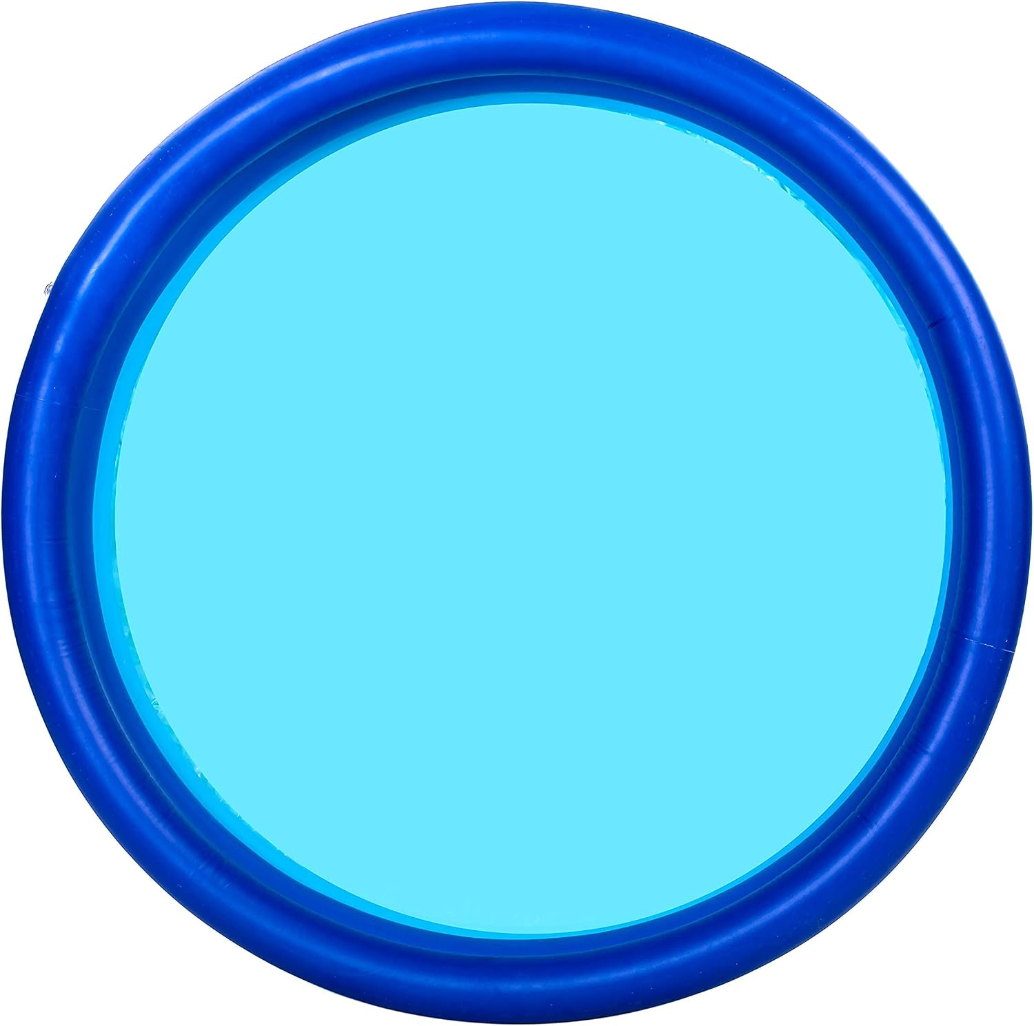 1 Pack 58'' x 13’’ Blue Inflatable Kiddie Pool, Summer Fun Baby Swimming Pool Kids Water Pool Pit Ball Pool Party Pool for Garden Backyard Outdoor