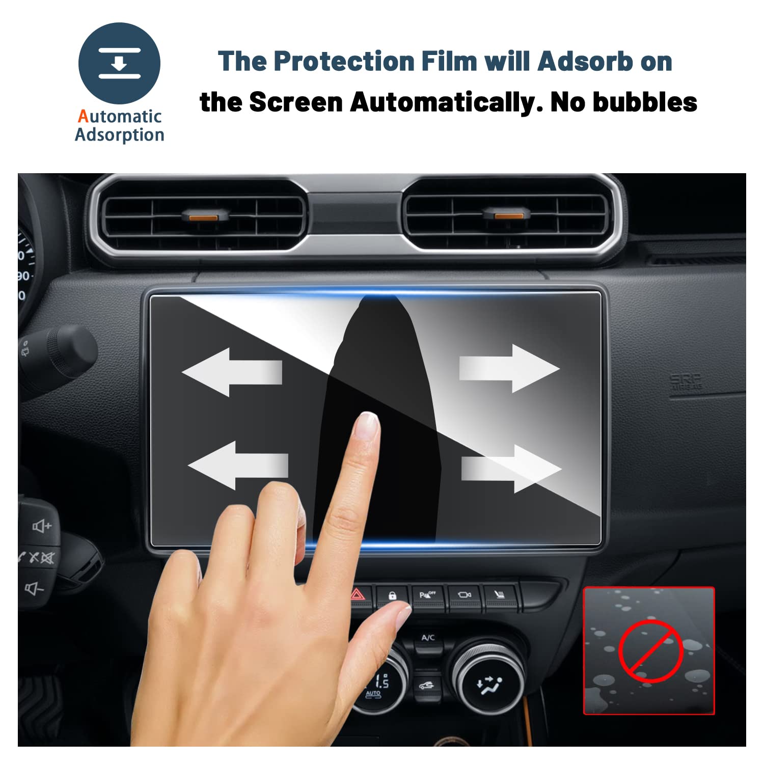 CDEFG Compatibile con Dacia Sandero 3 Stepway/Dacia Jogger Logan 3 2021-2024 2025 Pellicola Protettiva Auto Navigation Vetro 9H 8 Pollici GPS Pellicola Protettiva Sandero 3 2025 Accessori
