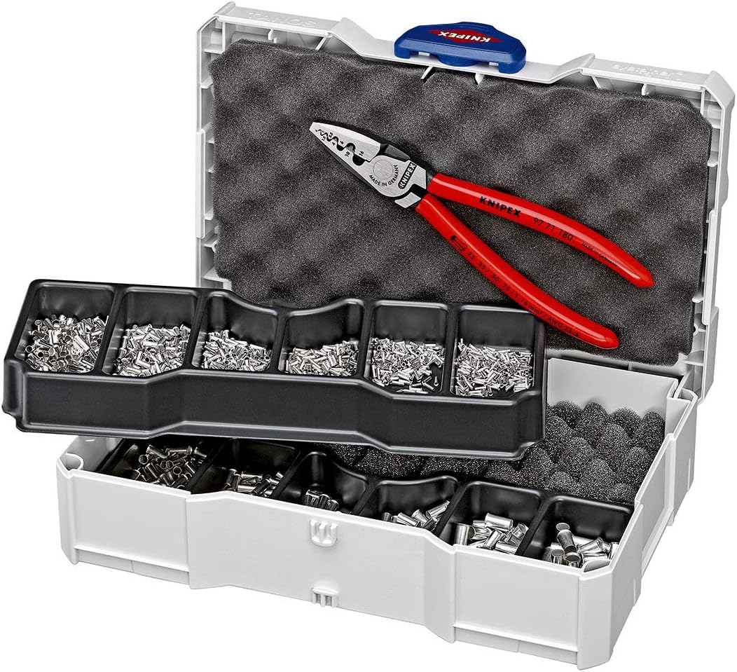 KNIPEX Assortimento di capicorda per terminali a bussola 10 pezzi 265 mm, 97 90 05