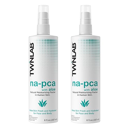Twinlab Na-PCA Spray con aloe vera - Loción corporal hidratante para pieles secas, hidratante facial antienvejecimiento para mujeres y hombres, con disponible en Yaxa Colombia