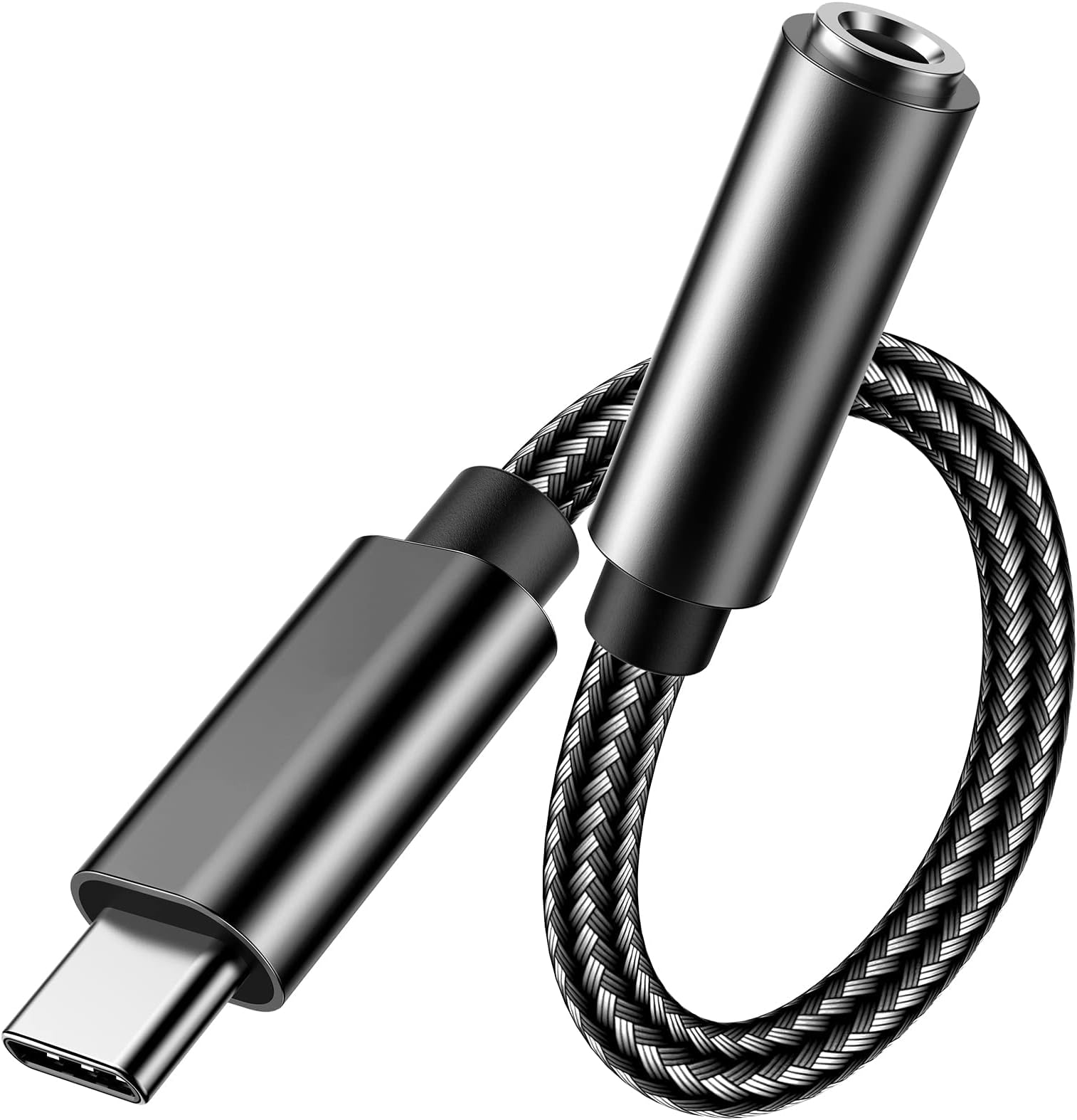 USBC to 3.5mm Headphone Jack Adapter：Type C to Aux Audio Adapter Compatible with
