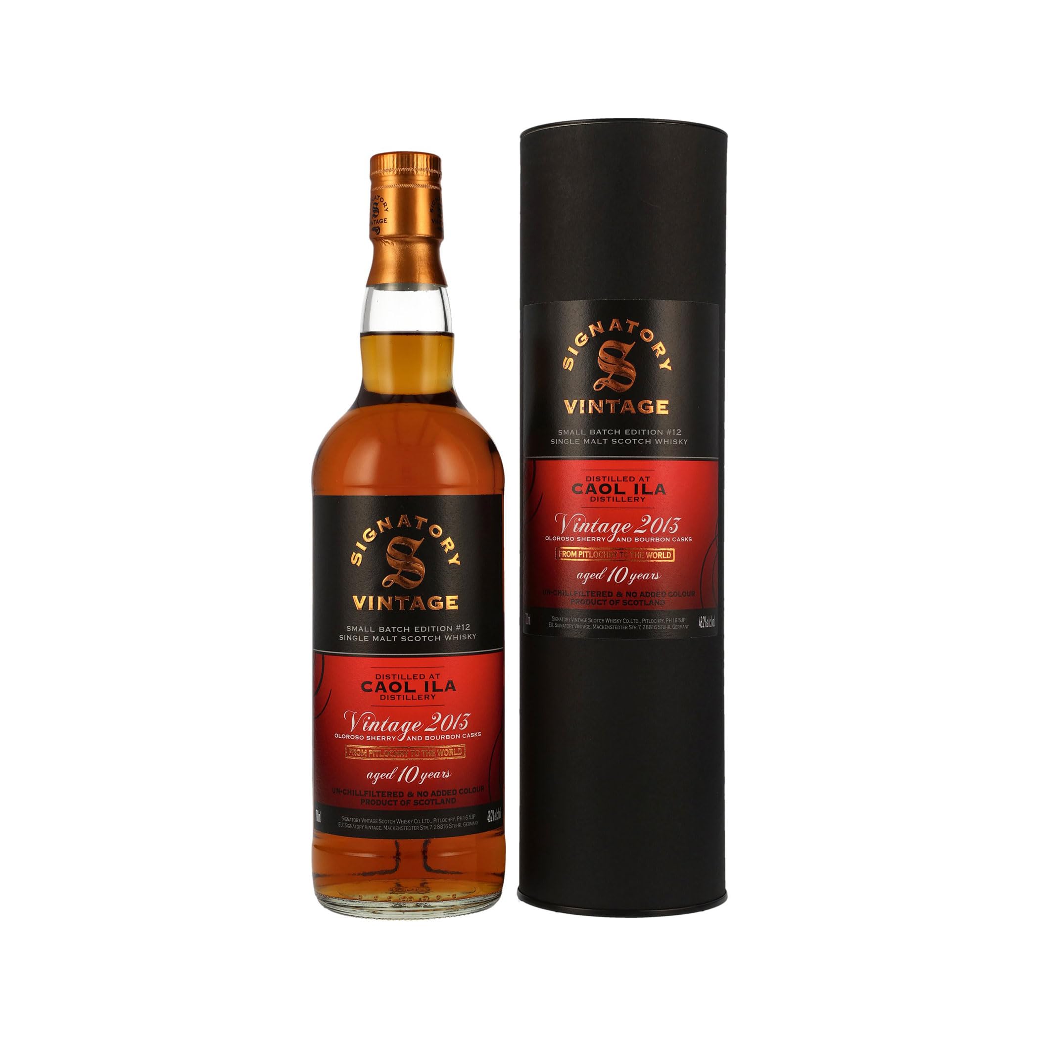 Caol Ila 2013/2023 - Peated - Signatory Vintage Islay Single Malt Scotch Whisky Small Batch #12 (1x0,7l)