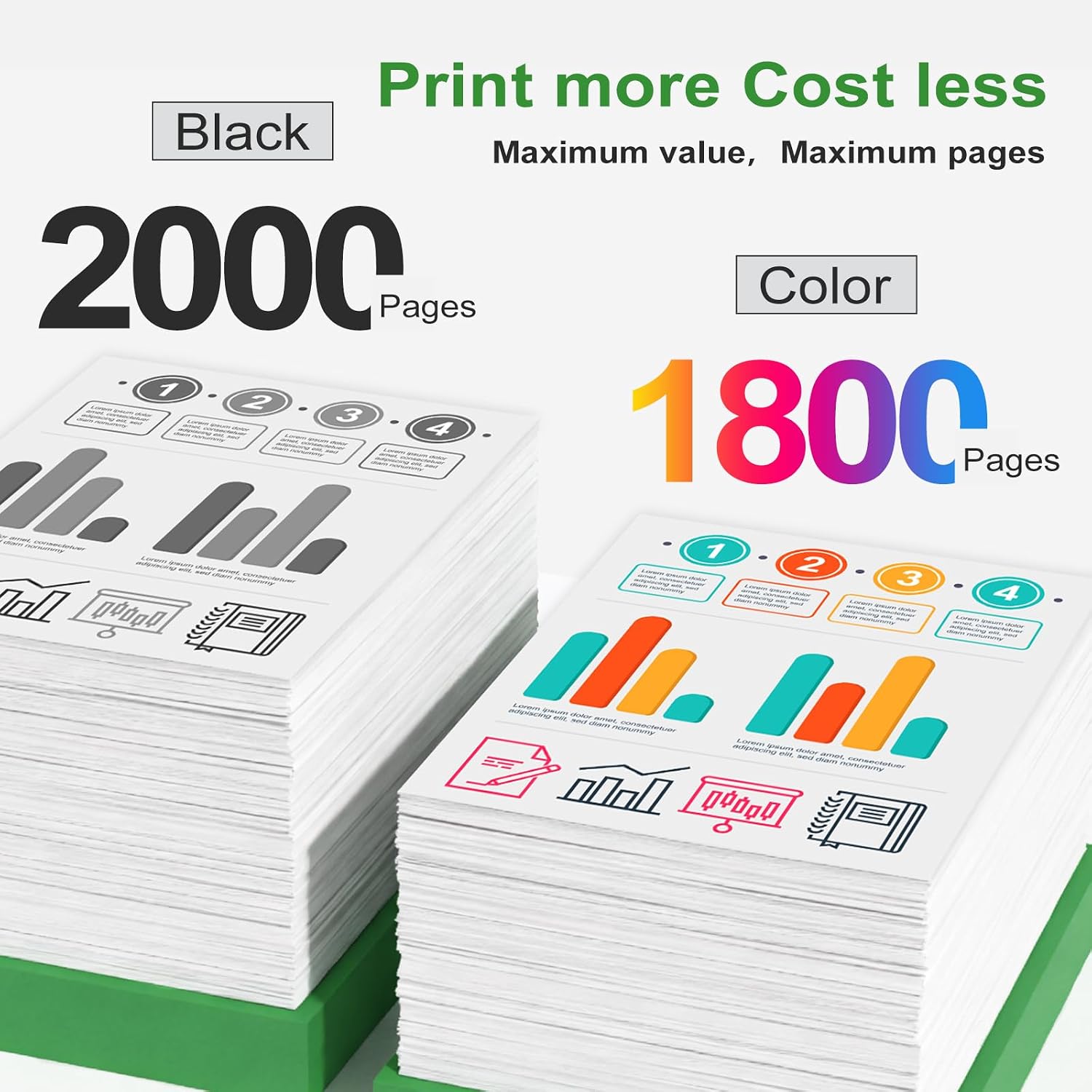 Compatible 952XL Black Tri Color Ink Cartridge Replacement for HP 952 XL Work with Officejet Pro 8710 7740 Printers 8720 8702 8210 7720 8715 8730 8740 8216 8725 7730(Black Cyan Magenta Yellow 4 Pack)