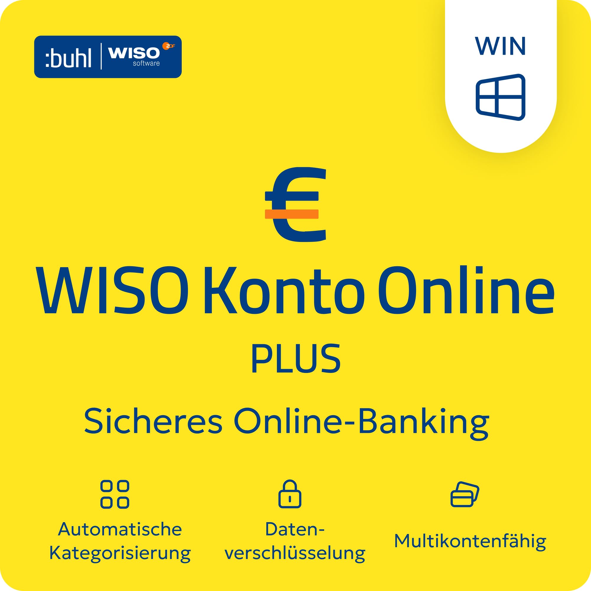 WISO Konto Online Plus 2026 | Ein Online-Banking für alle Konten | Besserer Überblick über Ihre Finanzen | Plus: Mehr Auswertungen, Verwaltungsmöglichkeiten, uvm. | Windows Download | Updates bis 2028