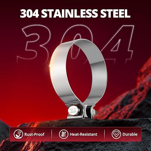 Vista 34 de EVIL ENERGY - Abrazadera selladora de caños de escape con silenciador de acero inoxidable