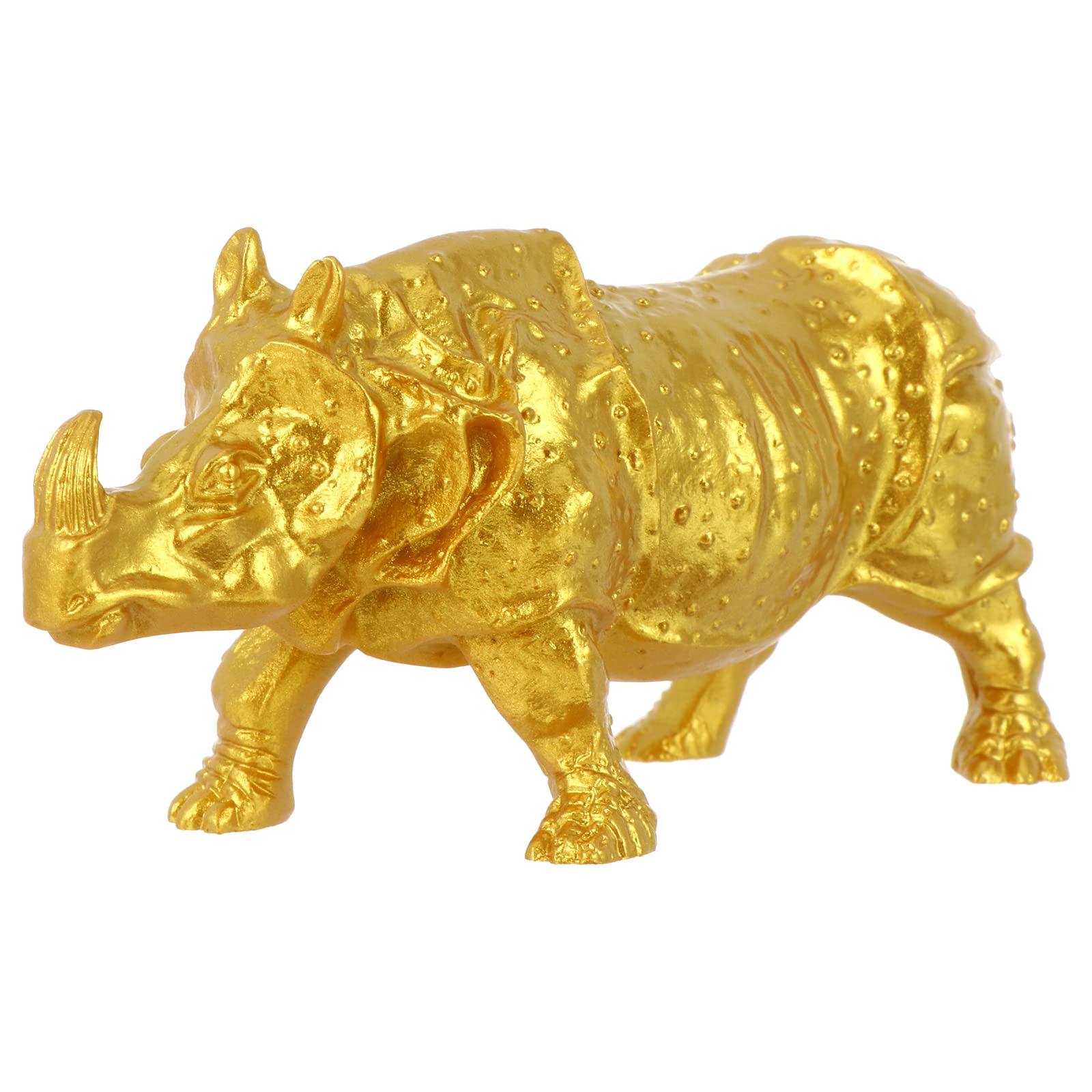 Statue de rhinocéros en résine pour décoration de bureau et maison