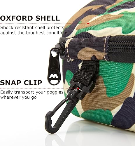 Miniatura 3 de XCMAN Funda rígida de EVA para gafas de esquí que se adapta a todas las formas y tamaños de gafas de esquí