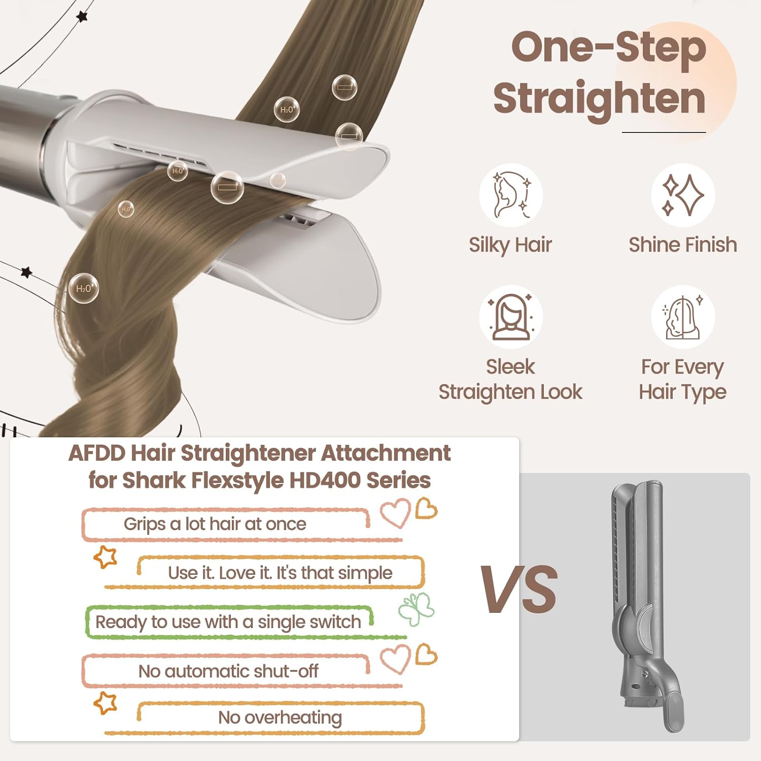 smooth nozzle attachment for Shark FlexStyle HD400 series