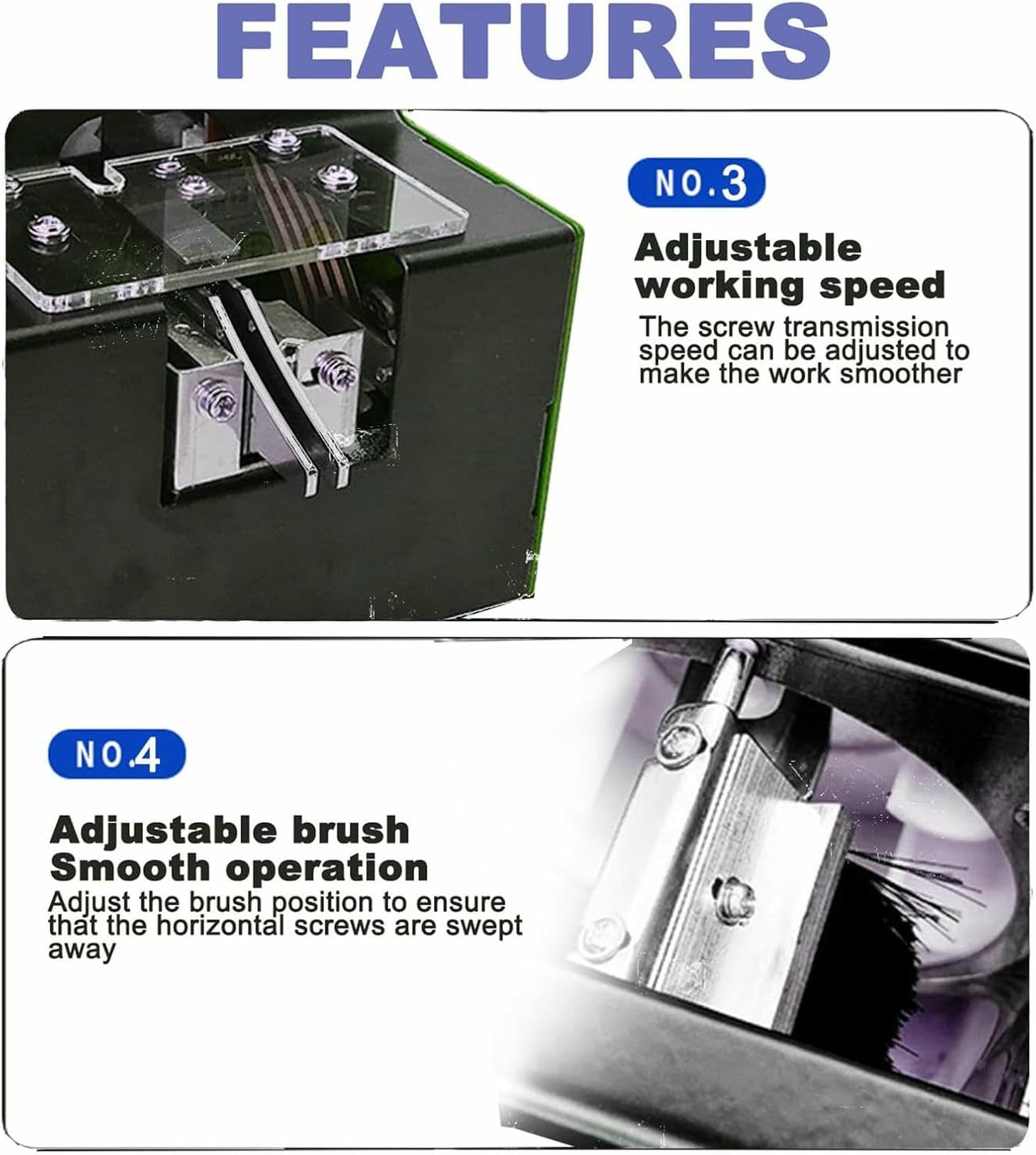 Compteur automatique de vis - Compteur numérique précis, réglable de 1 à 5 mm, 2 grains/seconde pour un emballage efficace