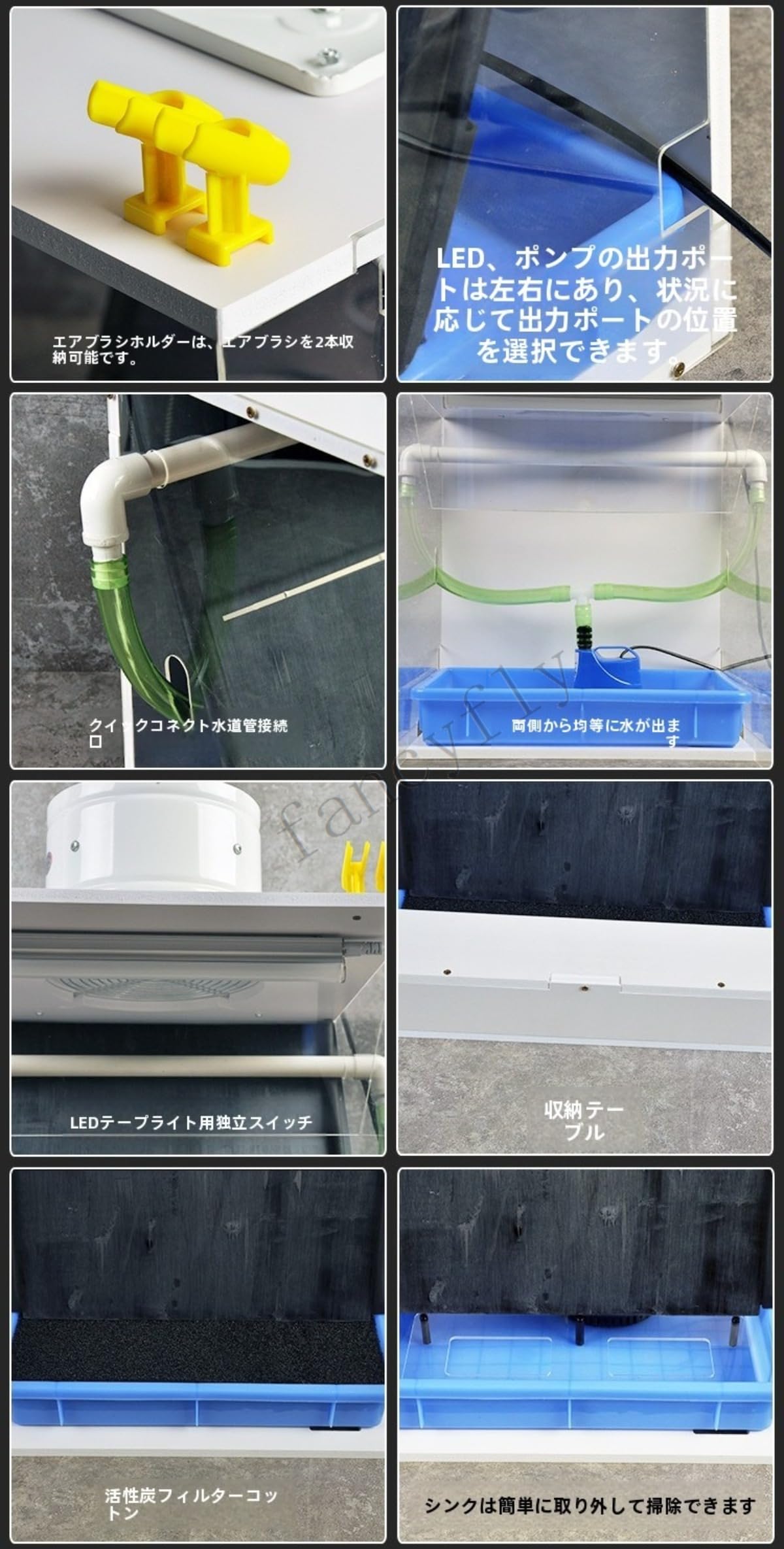 Amazon | fancyfly 110V水幕式スプレーブース｜ガンプラ・フィギュア