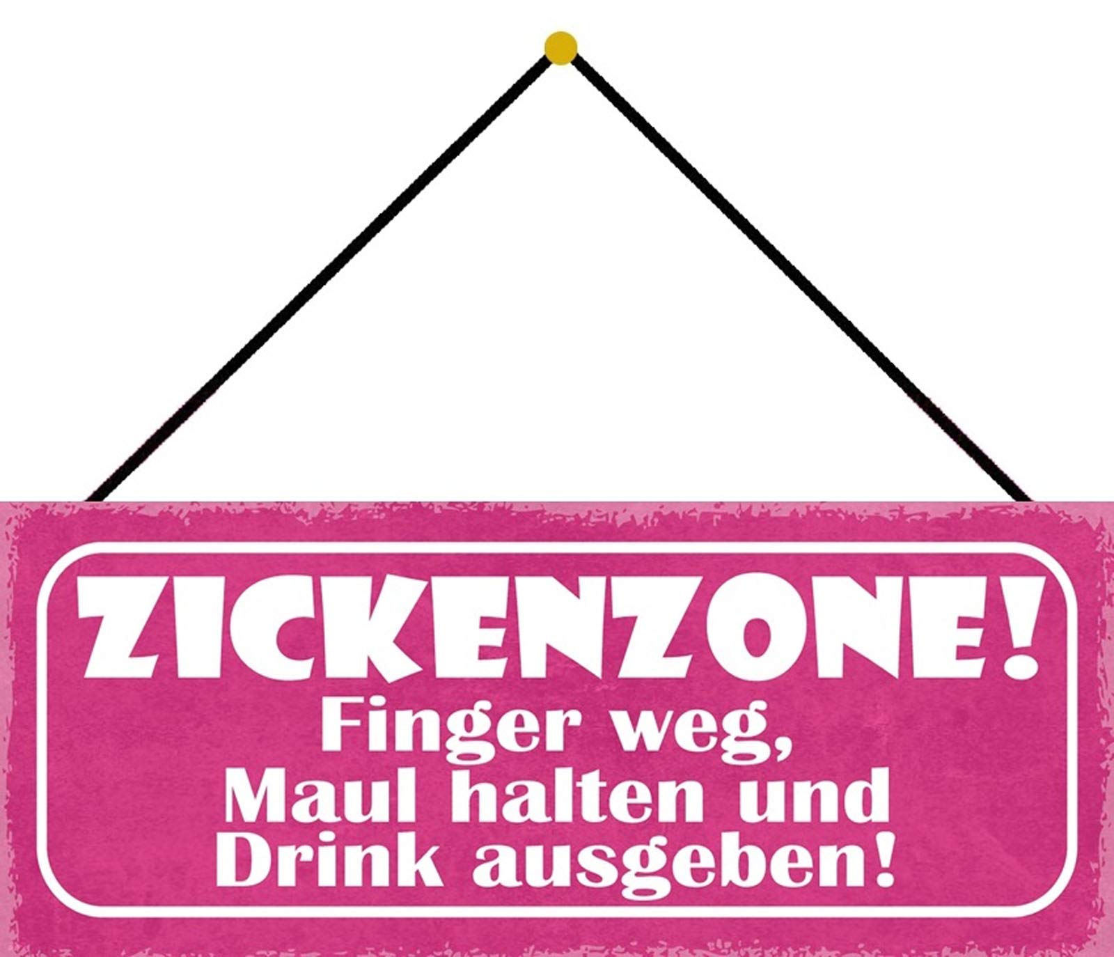 Schatzmix Tin-Plate Sign, Sheet metal, Multicoloured, 27x10 cm