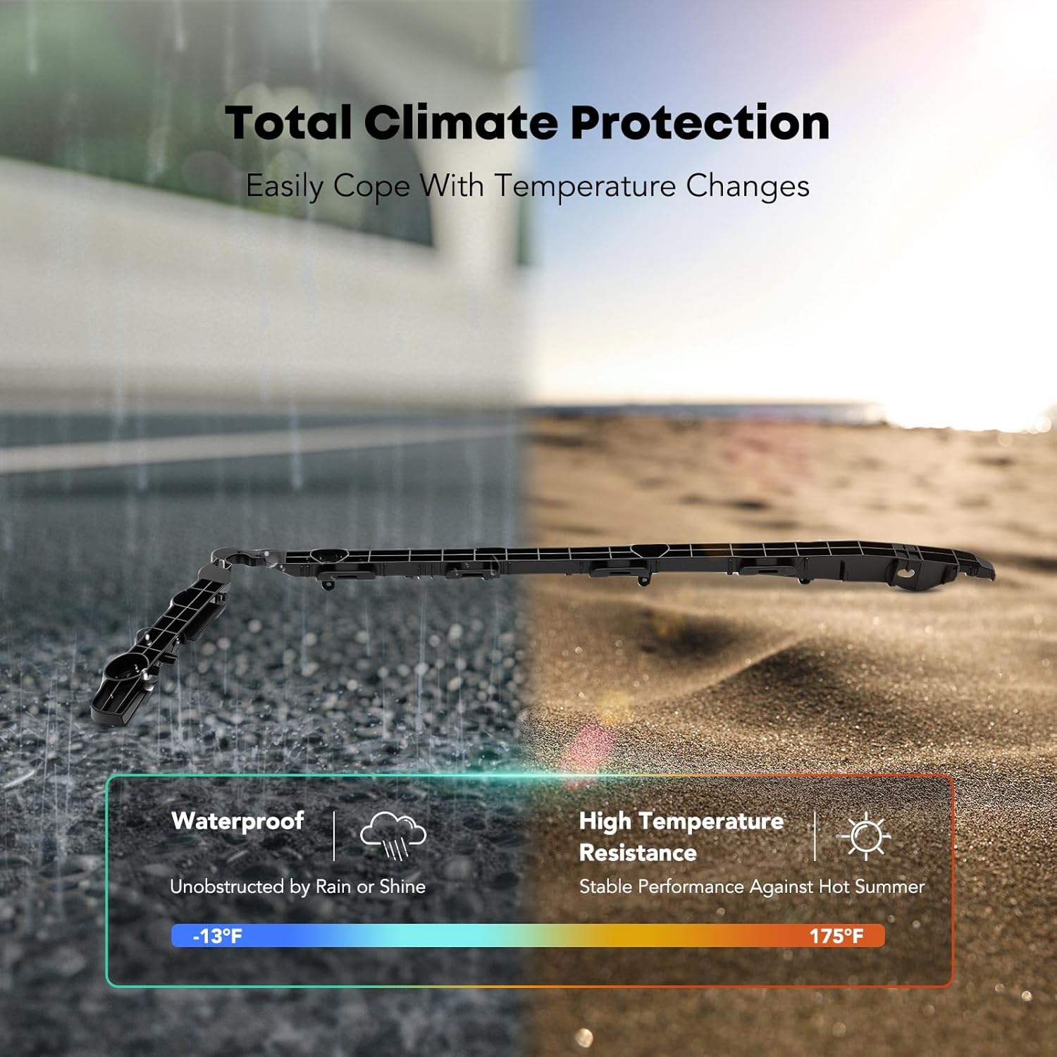 YHTAUTO Rear Left Driver Side Bumper Cover Retainer Compatible with Toyota Camry 2012-2014, Bumper Bracket