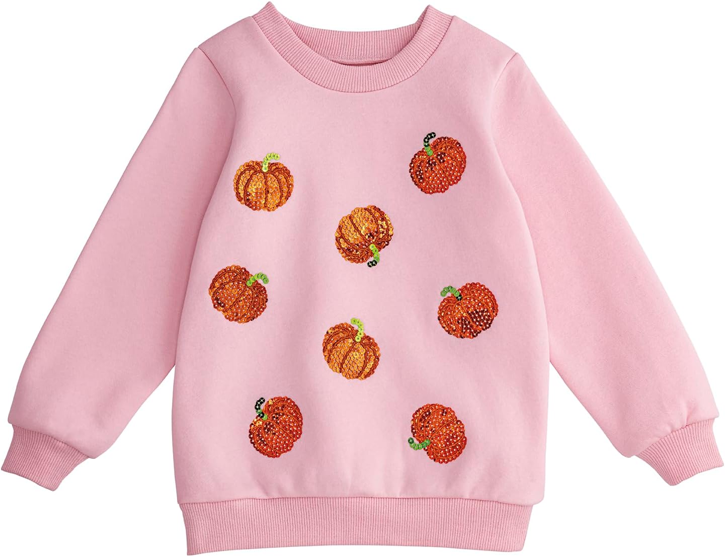 Mud Pie girls Sequin Pumpkin Sweatshirt