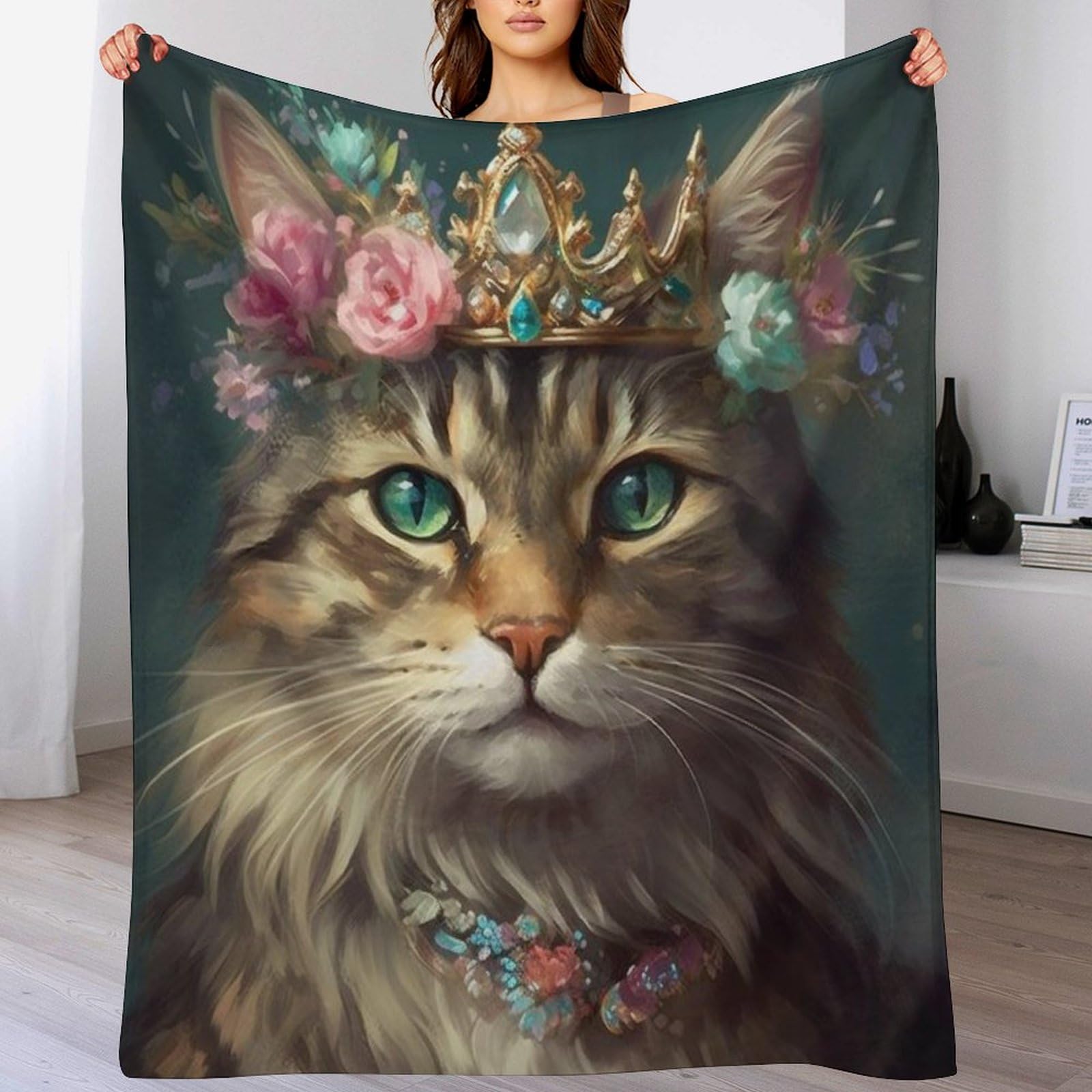 Couvertures en Chat Flannel haute densité, plaid douillet de qualité supérieure 180x200