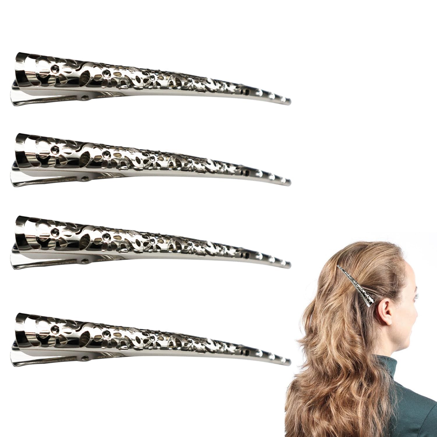 ZEACCT 4-Piece Duckbill Hair Claw Set