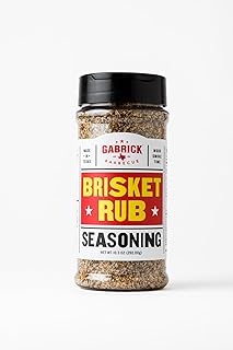 Brisket Rub Seasoning | Gabrick Barbecue | Authentic Texas BBQ Rub | Best Beef Brisket Spice Blend | Smoking & Grilling | 10.3 oz Shaker