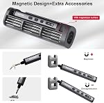 78-in-1 Mini Tournevis électrique, petit tournevis de précision, sans fil & Remboursable, 72 Des bits magnétiques, 5 Réglages du couple, LED Affichage de l'écran, Mini Trousse d'outils de forage pour téléphone/surveillance/caméra (78)