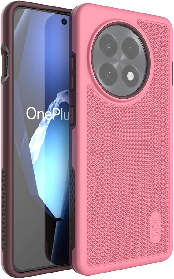 TUDIA [Military Grade Designed for OnePlus 13R Case 5G (2025), [MergeGrip] DropTested Dual Layer Shockproof Slim Rugged Tough Heavy Duty Protective Phone Cases (Smokey Pink)
