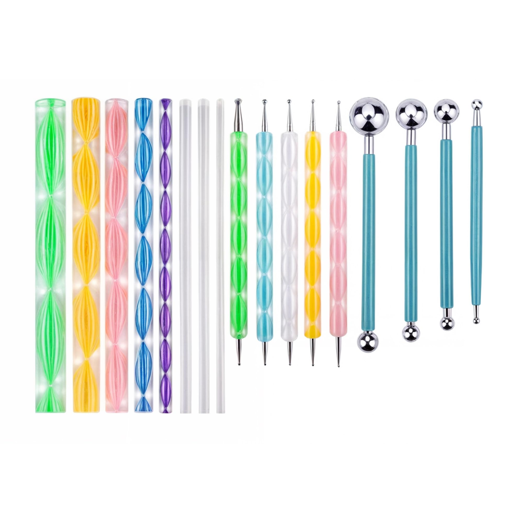 ArtSplash 17 Pieces Dotting Tool for Mandala Art/Nail Art | Dotting Tools Set Rock Painting | Pottery Clay Modeling | Embossing Nail Art | Dotting Tools Ball Styluses with Box