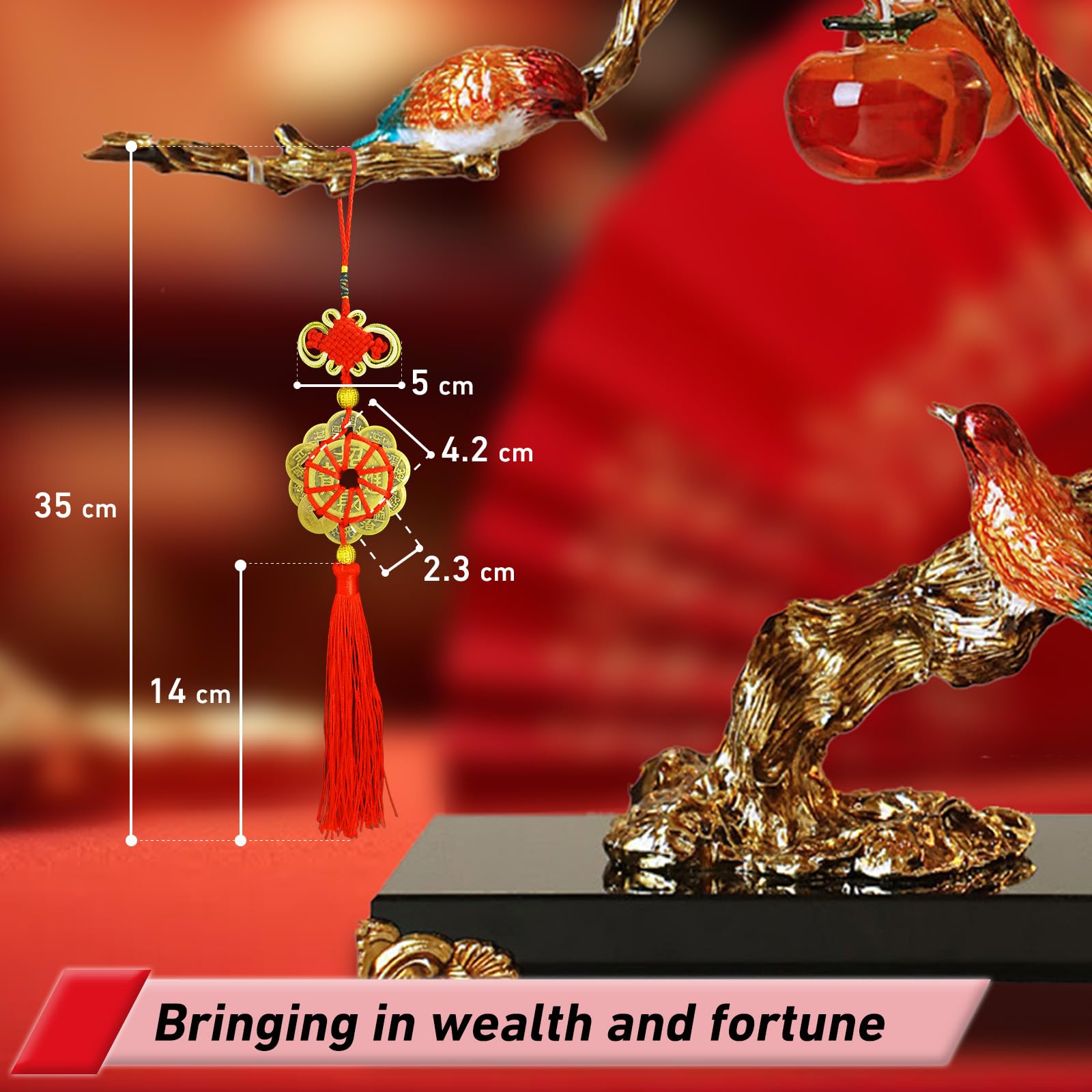 Amazon.com: CNYTPE Five Emperors Coins Feng Shui Gourd - Gourd