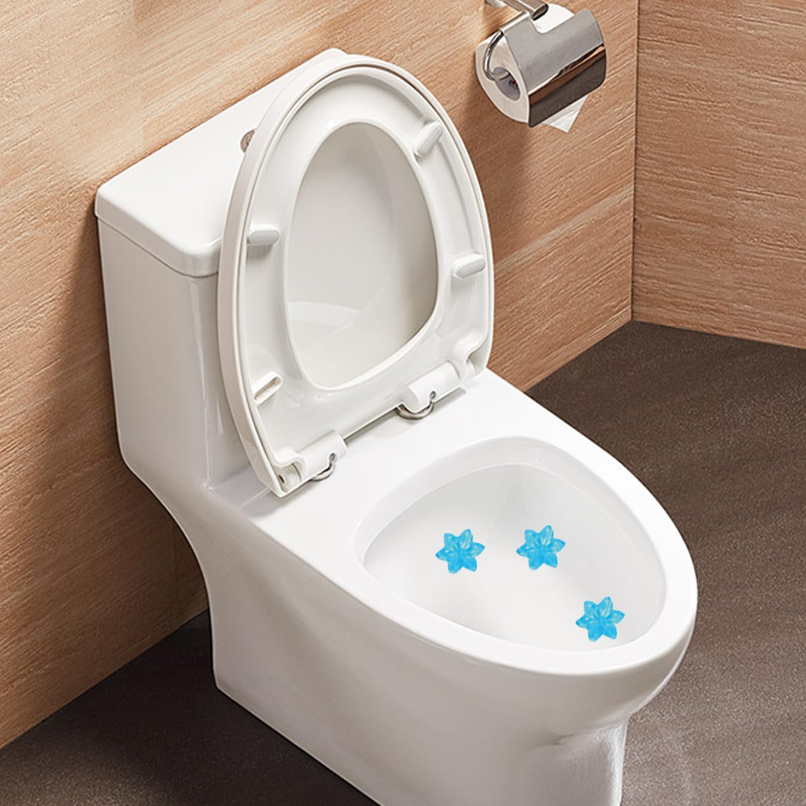 Amazon | トイレクリーナージェル、便器の花スタンプ - トイレ