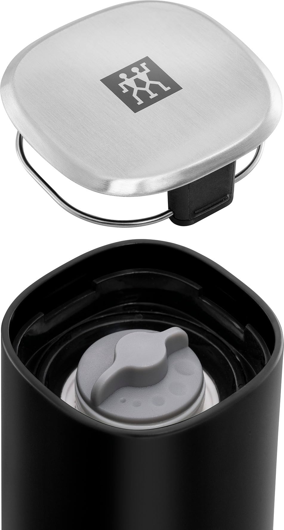 ZWILLING Spices Gewürzmühlen-Set 2-teilig, Kunststoff-Gehäuse, Keramikmahlwerk, Stufenlos verstellbar - fein bis grob, Für Salz, Pfeffer, Gewürze, Beige und schwarz